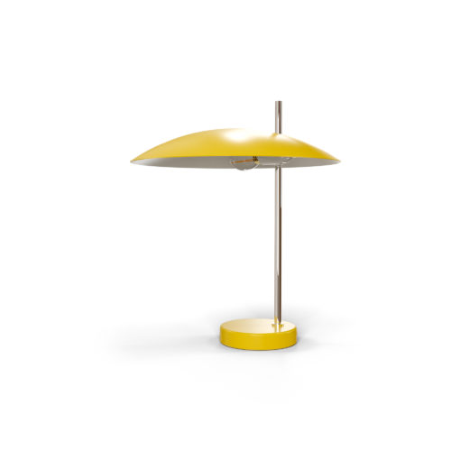 Lampe 1013 chrome, jaune off