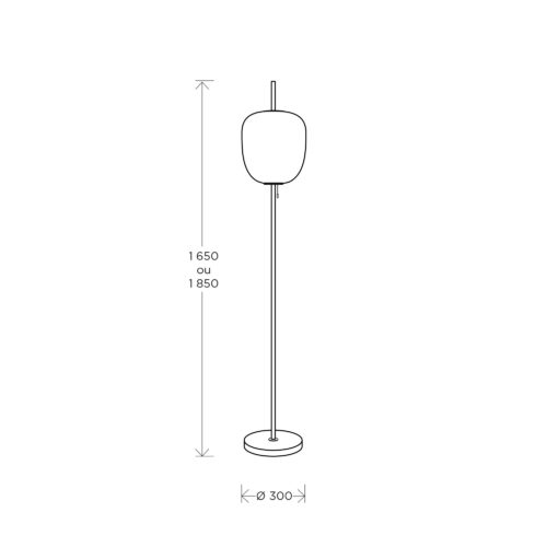 Lampadaire J14 - schéma Joseph-André Motte