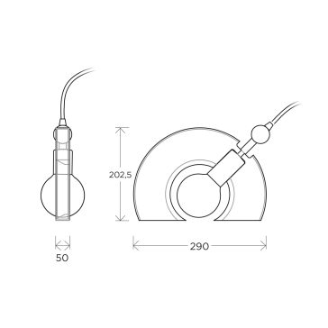 Schéma de la lampe Hilma de Pauline David